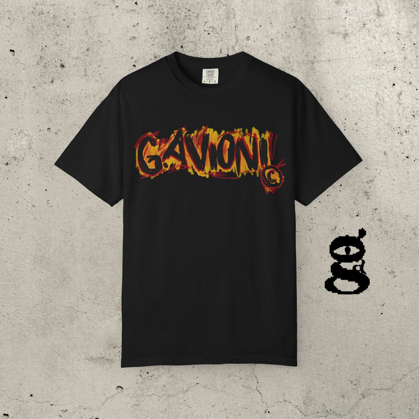 Crayola Flames Black Tee